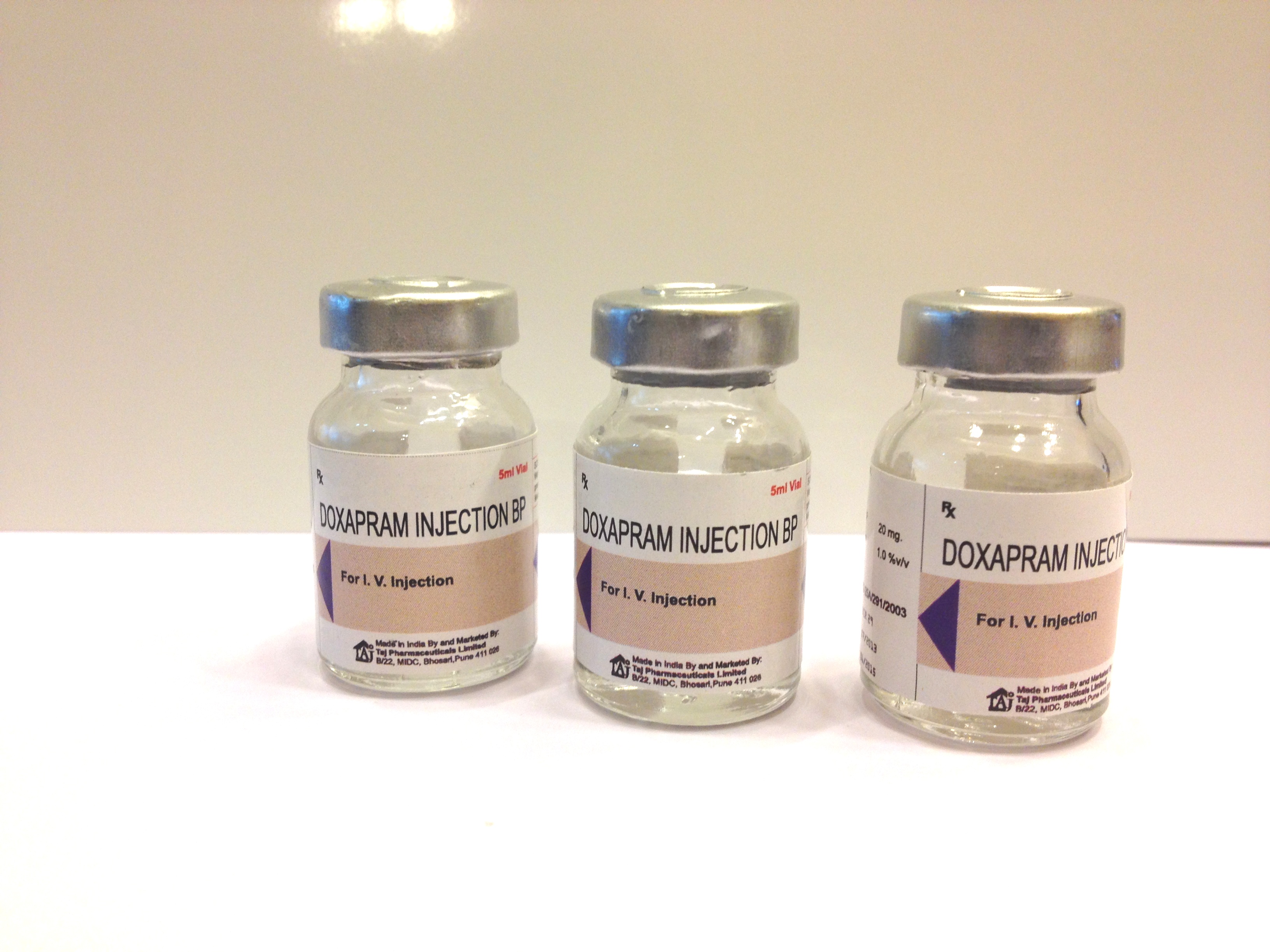 Doxapram Manufacturer, Doxapram Hydrochloride Injection USP, Exporter ...